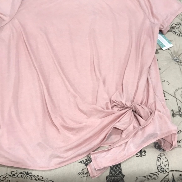 Caslon Tie Front T-Shirt (Plus Size) - Picture 3 of 5